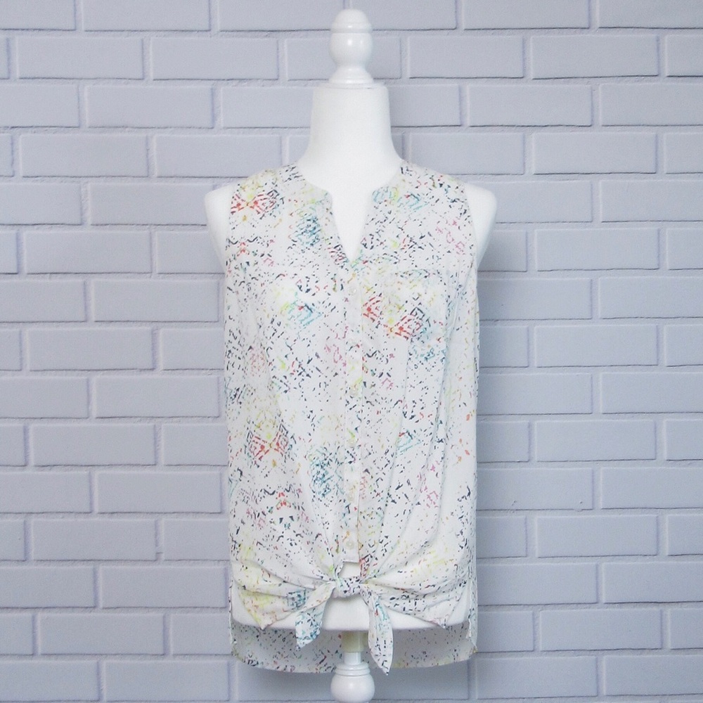 MAURICES | Confetti Tie-Front Tank Top